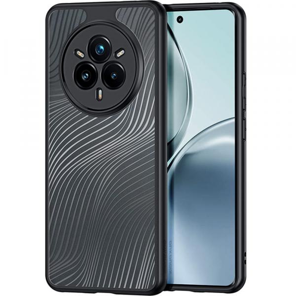 Etui Dux Ducis AIMO do Realme 14 Pro 5G, przezroczyste z czarną ramką