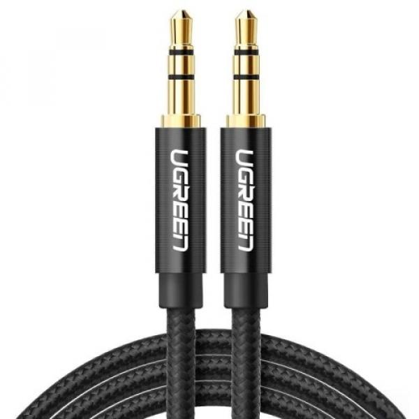 Kabel Ugreen AV112 AUX 3,5 mm mini jack (2x męski) 2m, czarny