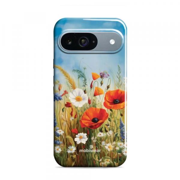 Etui ochronne do Google Pixel 9, Mobiwear Elite Pro, łąkowe kwiaty