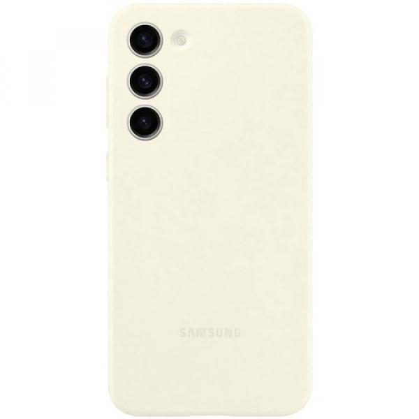 Etui Samsung Silicone Cover do Galaxy S23 Plus, kremowe