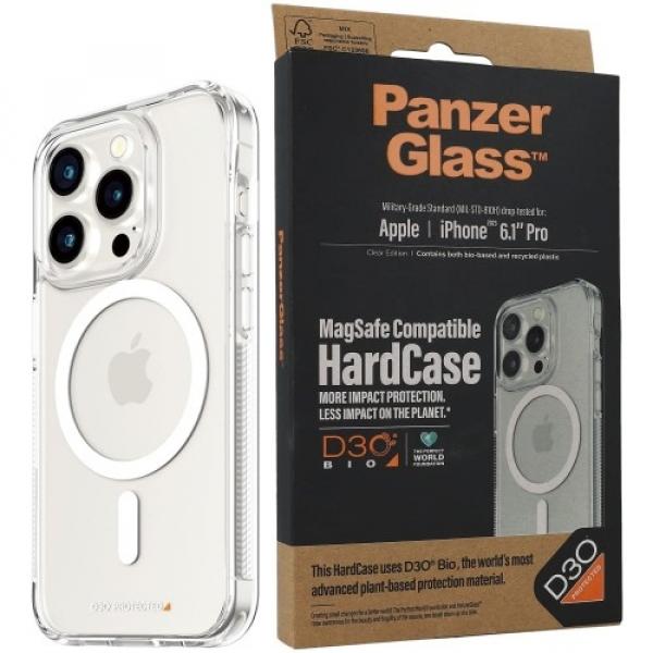 OUTLET: Etui Antybakteryjne PanzerGlass HardCase MagSafe do iPhone 15 Pro, przezroczyste