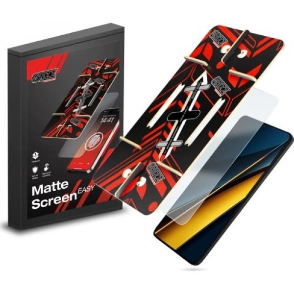 Folia matowa z ramką do montażu Grizz Mate Screen do Xiaomi Poco X6 Pro