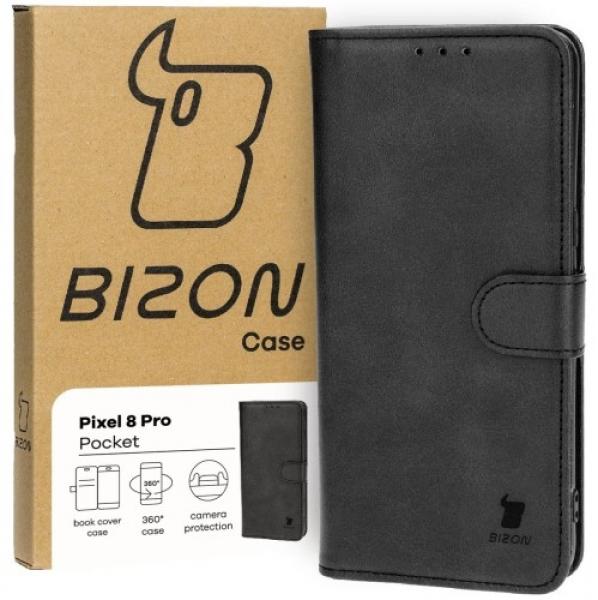 Etui z klapką Bizon Case Pocket do Google Pixel 8 Pro, czarne