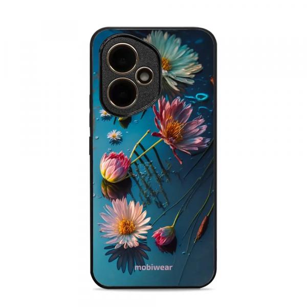 Etui ochronne do Honor 400 5G, Mobiwear Glossy Case, niebiesko-kwieciste