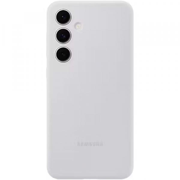 Etui Samsung Silicone Cover do Galaxy S24 FE, szare