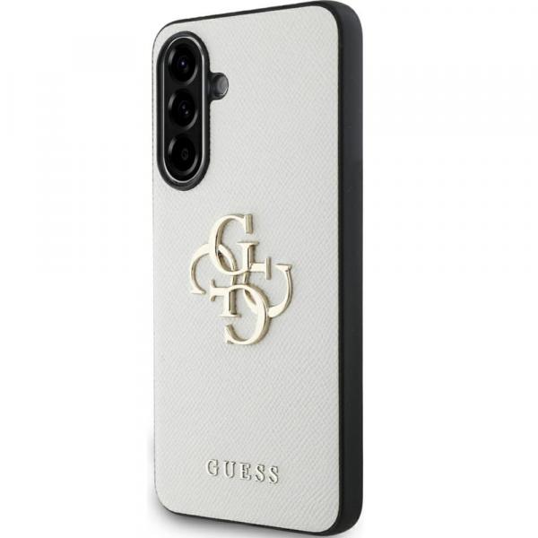 Etui Guess Grained Big 4G Small Classic Logo do Galaxy A56 5G, beżowe