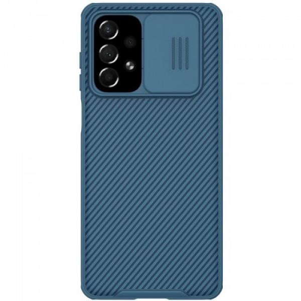 Etui Nillkin CamShield Galaxy A73 5G, niebieskie