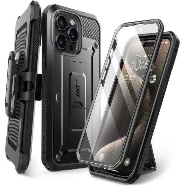OUTLET: Etui Supcase UB Pro SP do iPhone 15 Pro, czarne