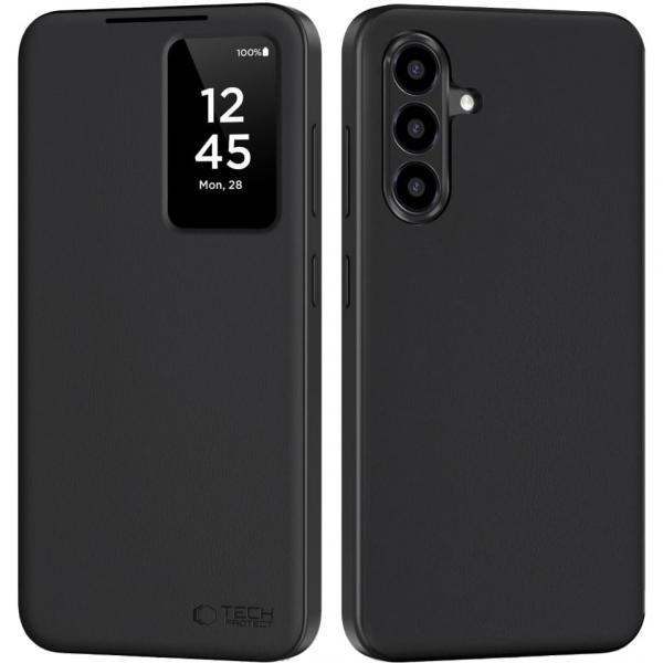 Etui z klapką Tech-Protect Smart Wallet do Galaxy A56 5G, czarne