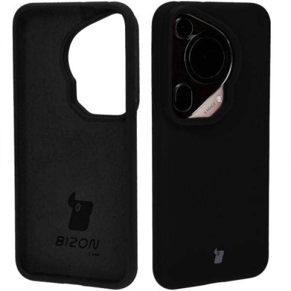 Silikonowe etui Bizon Soft Case do Huawei Pura 70 Ultra, czarne