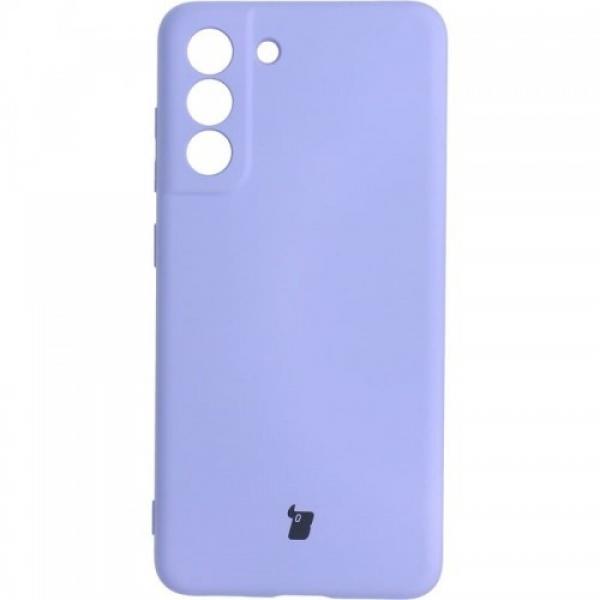 Etui Bizon Case Silicone do Galaxy S21 FE, fioletowe