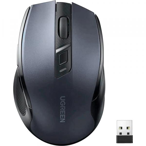Myszka bezprzewodowa Ugreen MU006, Bluetooth 5.0, 2.4GHz USB-A, 4K DPI, czarna