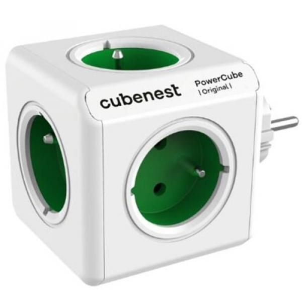 Listwa zasilająca / przedłużacz Cubenest PowerCube Original, zielona