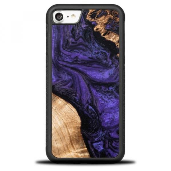 Drewniane etui Bewood Unique - Violet do iPhone SE 2022 / 2020 / 8 / 7