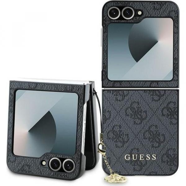 Etui Guess 4G Charms Collection do Galaxy Z Flip6, czarne