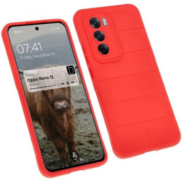 Pancerne etui Bizon Case Tur do Oppo Reno 12, czerwone