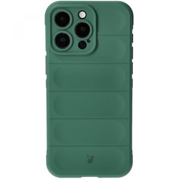 Pancerne etui Bizon Case Tur do iPhone 15 Pro Max, ciemnozielone