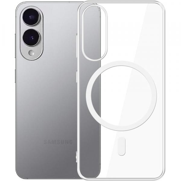 Etui 3mk Clear MagCase do MagSafe do Galaxy S25 Edge, przezroczyste