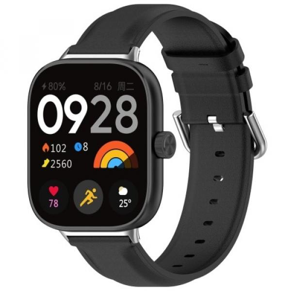 Pasek Bizon Strap Watch Casual do Xiaomi Redmi Watch 4/Xiaomi Band 8 Pro, czarny