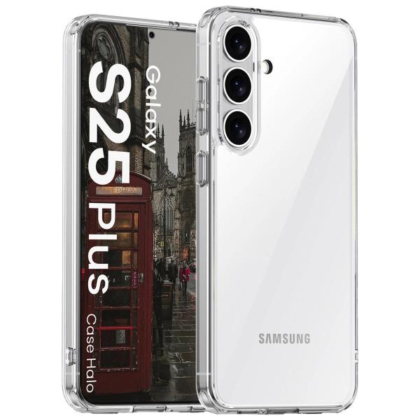 Etui Bizon Case Halo do Galaxy S25 Plus, przezroczyste