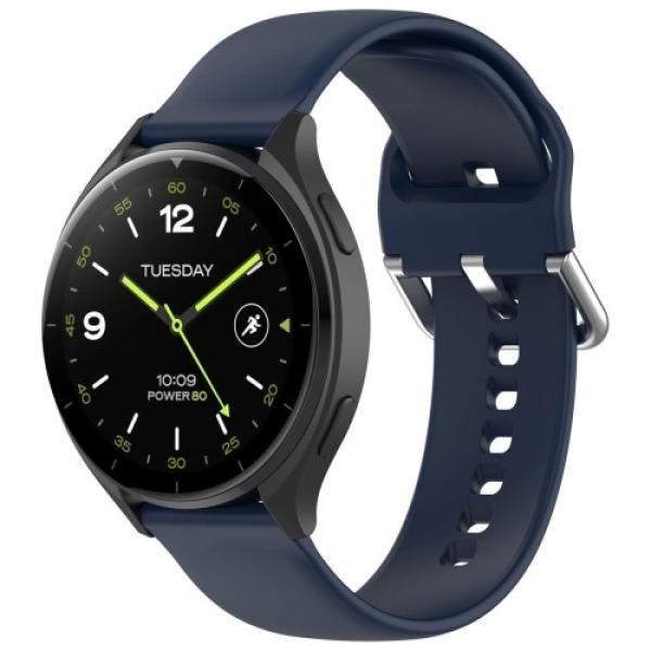 Pasek Bizon Strap Watch Silicone Pro do Xiaomi Watch 2, granatowy