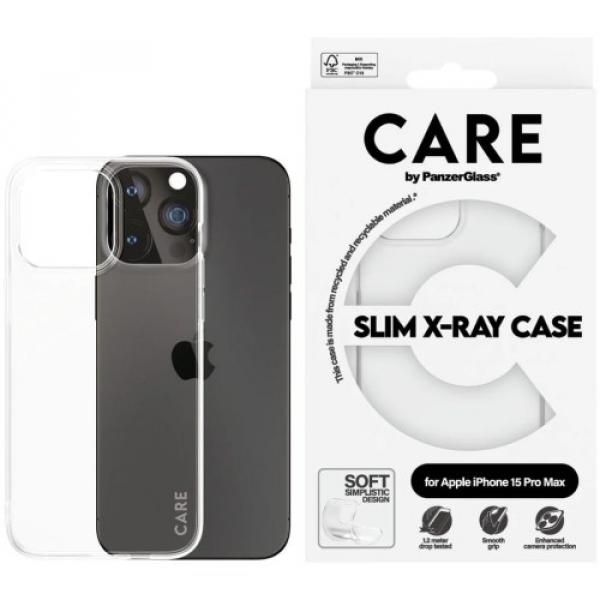 Etui CARE by PanzerGlass Slim X-Ray Case do iPhone 15 Pro Max, przezroczyste