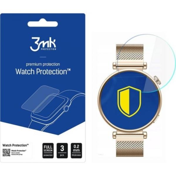 Szkło hybrydowe 3mk Watch Protection do Huawei Watch GT 4 41mm, 3 sztuki