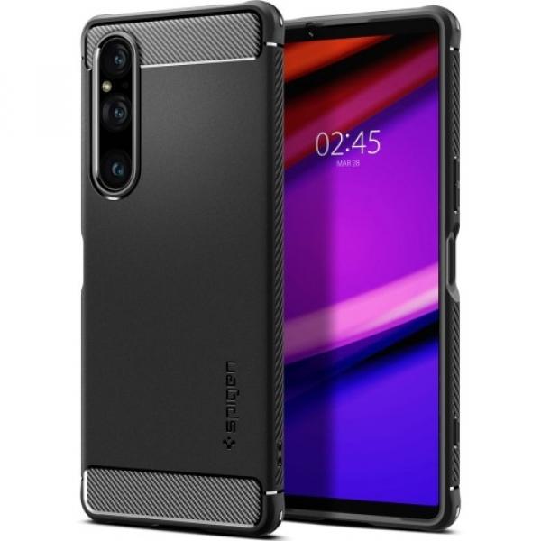 Etui Spigen Rugged Armor do Xperia 1 V, czarne