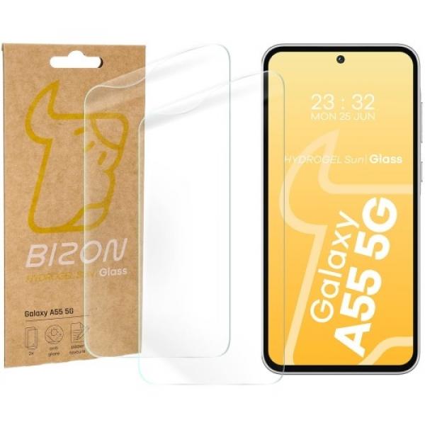 Folia matowa Bizon Glass Hydrogel Sun do Galaxy A55 5G, 2 sztuki