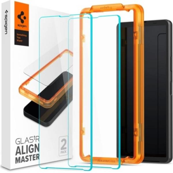 Szkło do etui Spigen Glas.tR Slim AM 2-Pack do Xperia 10 V