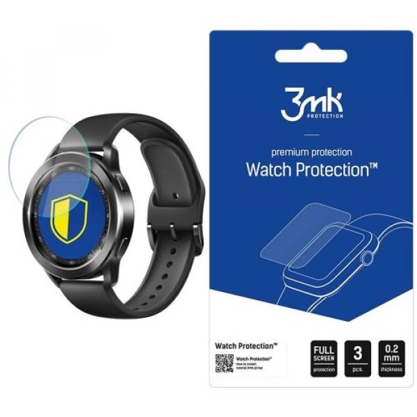 Szkło hybrydowe 3mk Watch Protection do Xiaomi Watch S3 47mm, 3 sztuki