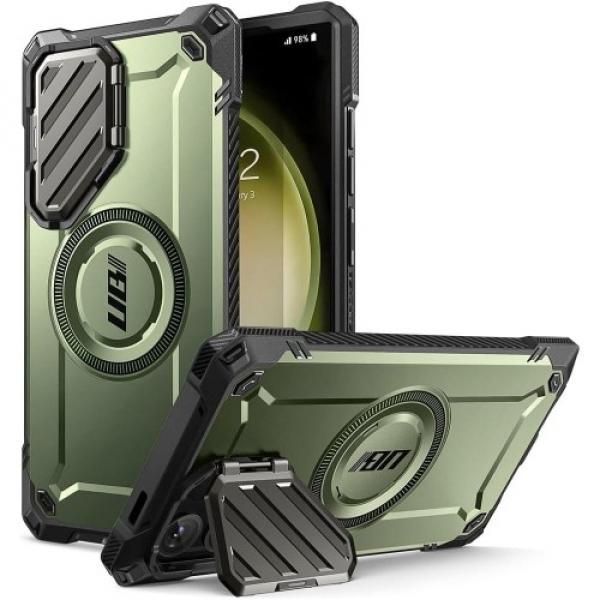 Etui pancerne Supcase UB Mag XT z MagSafe do Galaxy S24 Ultra, zielone