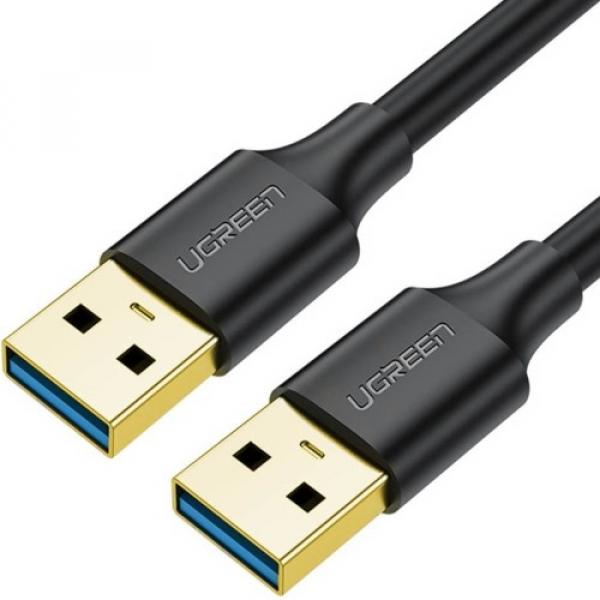 Kabel Ugreen USB-A 3.2 / USB-A 3.2 (typ A męski), 5 Gbps, 0,5 m, czarny