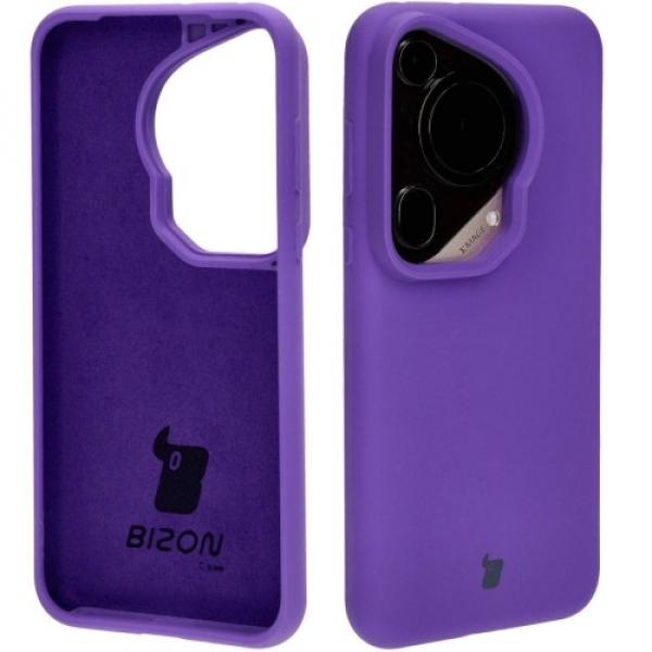 Silikonowe etui Bizon Soft Case do Huawei Pura 70 Ultra, fioletowe