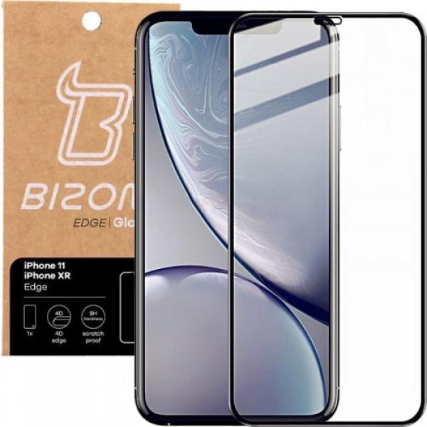 Szkło hartowane Bizon Glass Edge do iPhone 11 / XR, czarne