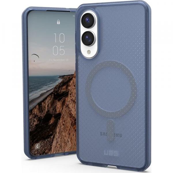 Etui pancerne Urban Armor Gear Dot Magnet do Galaxy S25 Edge, półprzezroczyste granatowe