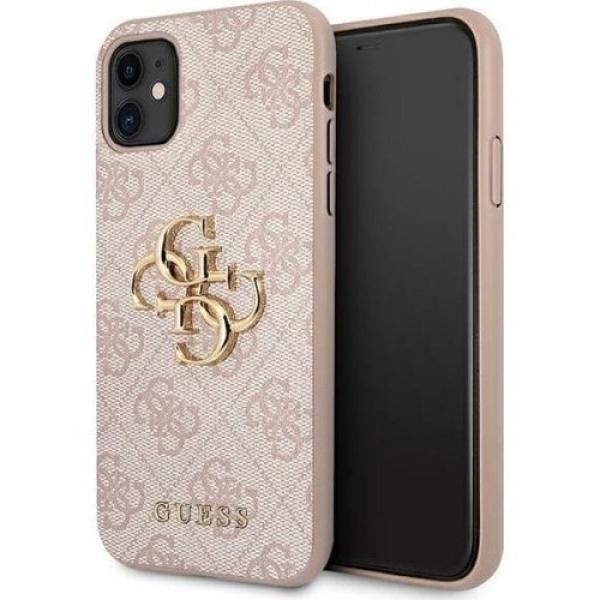 Etui Guess 4G Big Metal Logo do iPhone 11 / XR, różowe