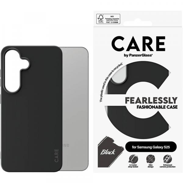 OUTLET: Etui CARE by PanzerGlass Fashion do Galaxy S25, czarne