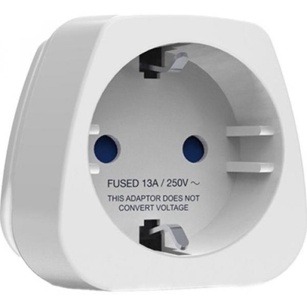 Adapter / przejściówka Travel Blue Europa (Schuko) - USA, biała