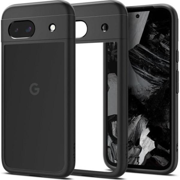 Etui Spigen Ultra Hybrid do Google Pixel 8a, przezroczysto-czarne