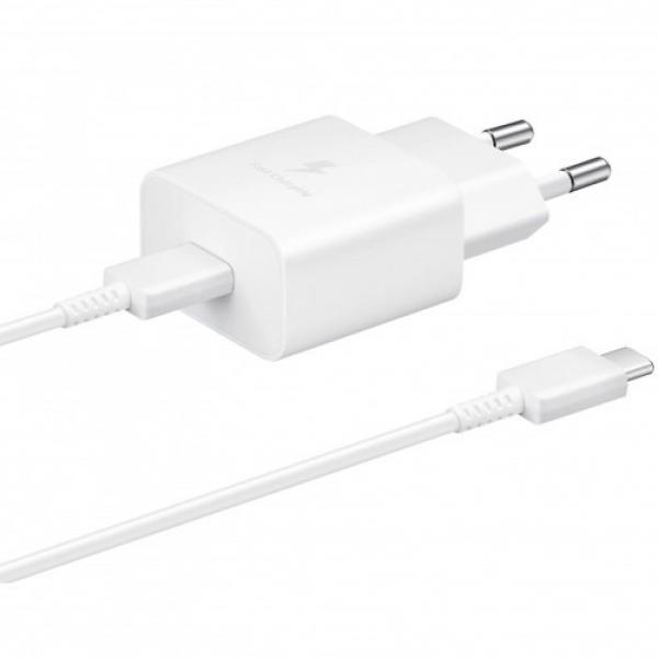 Ładowarka sieciowa Samsung EP-T1510XWEGEU PD 15W USB-C + kabel, biała