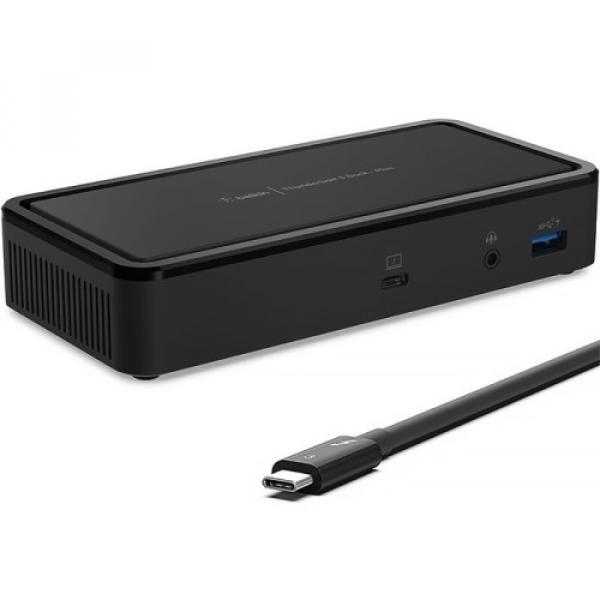 Stacja, hub Belkin Thunderbolt 3 Dock Plus 60W +Charge 125W, czarna