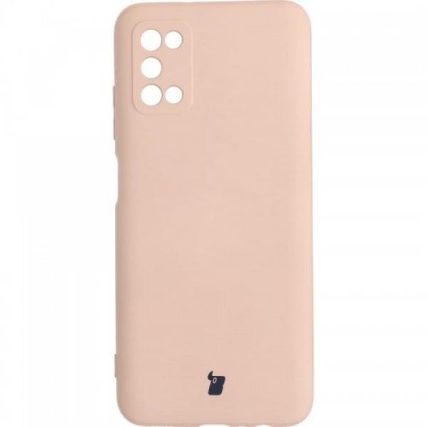 Etui Bizon Case Silicone do Galaxy A03S, jasnoróżowe