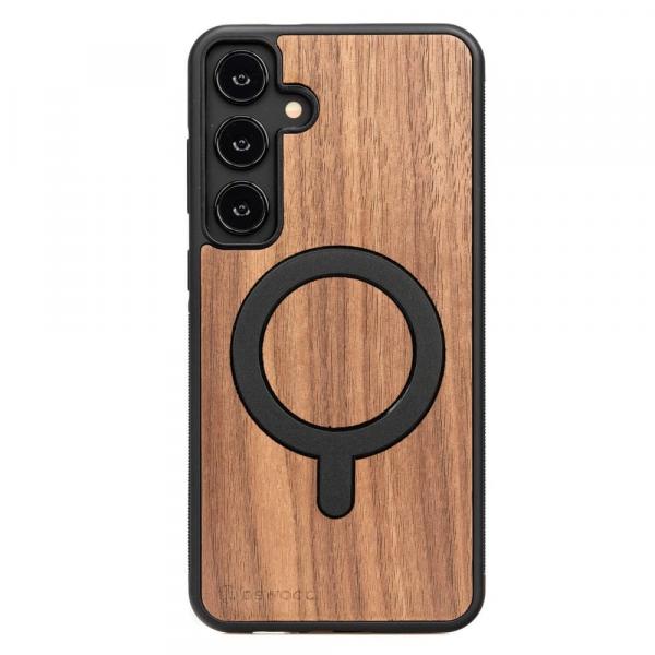 Drewniane etui do Galaxy S25 Plus, Bewood Orzech Amerykański MagSafe
