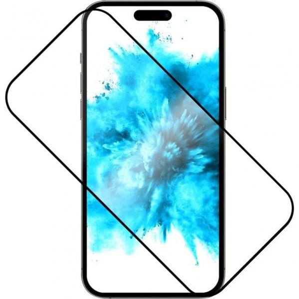 Szkło hartowane Fixed Full Cover 2.5D Tempered Glass do Realme 14x 5G, czarna ramka