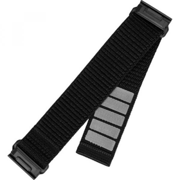 Nylonowy pasek Fixed Nylon Sporty Strap, QuickFit 22mm do Garmin Fenix 8 (47 mm) / E / 7 Pro / 7 / 6 Pro / 6, czarny