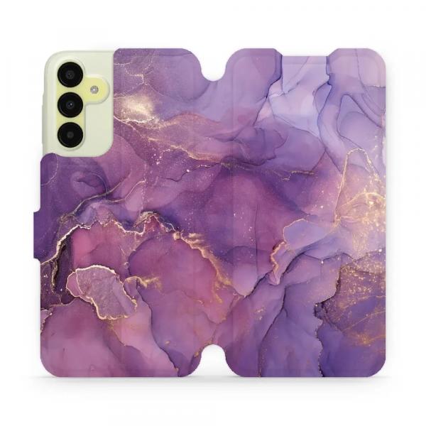 Etui z klapką do Galaxy M15 5G, Mobiwear Book, fioletowe