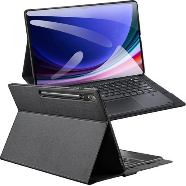 Etui z klawiaturą Bluetooth Dux Ducis (TK Series) do Galaxy Tab S10 Ultra / S9 Ultra / S8 Ultra, czarne