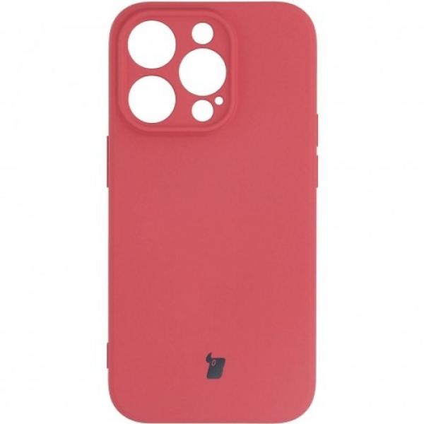 Etui Bizon Case Silicone do iPhone 14 Pro, brudny róż