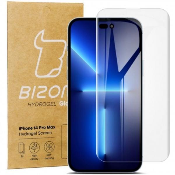 Folia hydrożelowa na ekran Bizon Glass Hydrogel dla iPhone 14 Pro Max, 2 sztuki